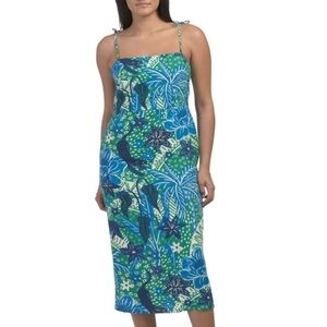 Rachel Zoe‎ Tropical Midi Dress Size M